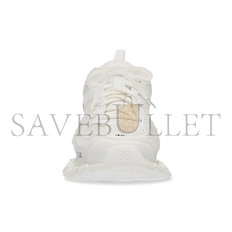 Ba1en*iaga track.3 mesh and nylon white low top sneaker 700873w3rf19010